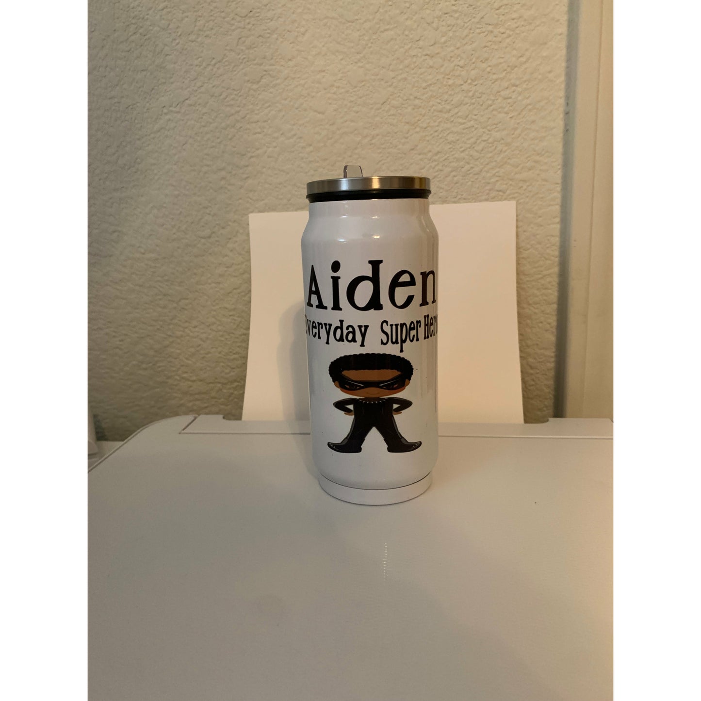 12 oz. Soda can tumbler (customized)