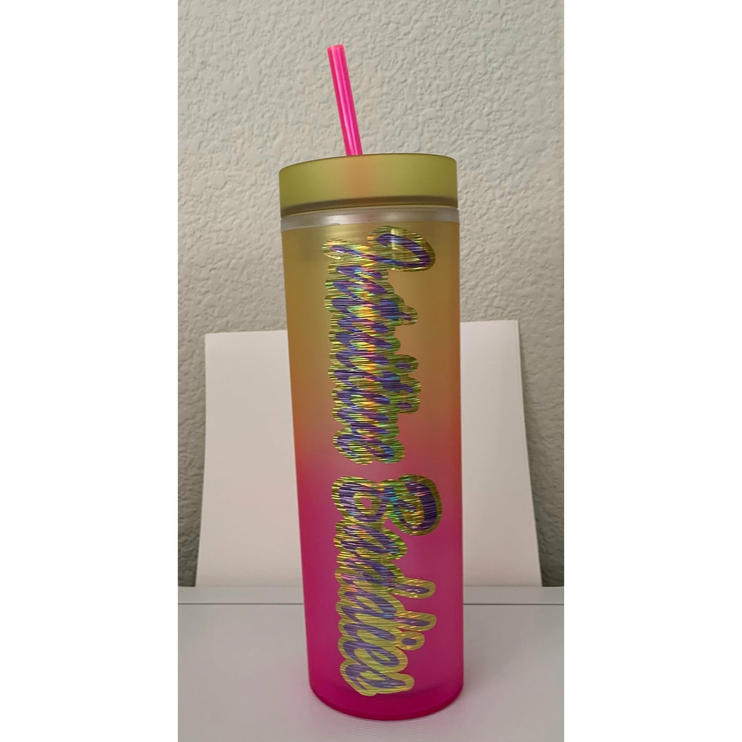 20 oz plastic tumbler-customized