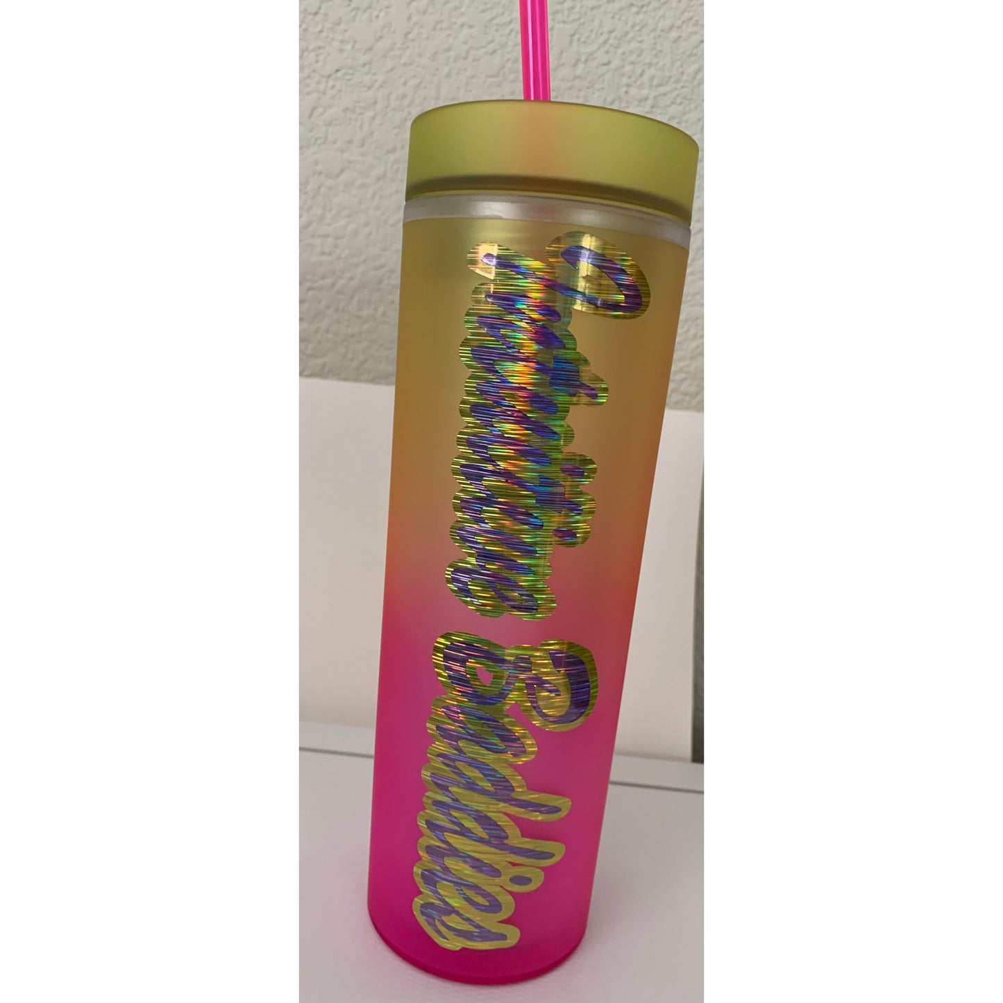 20 oz plastic tumbler-customized