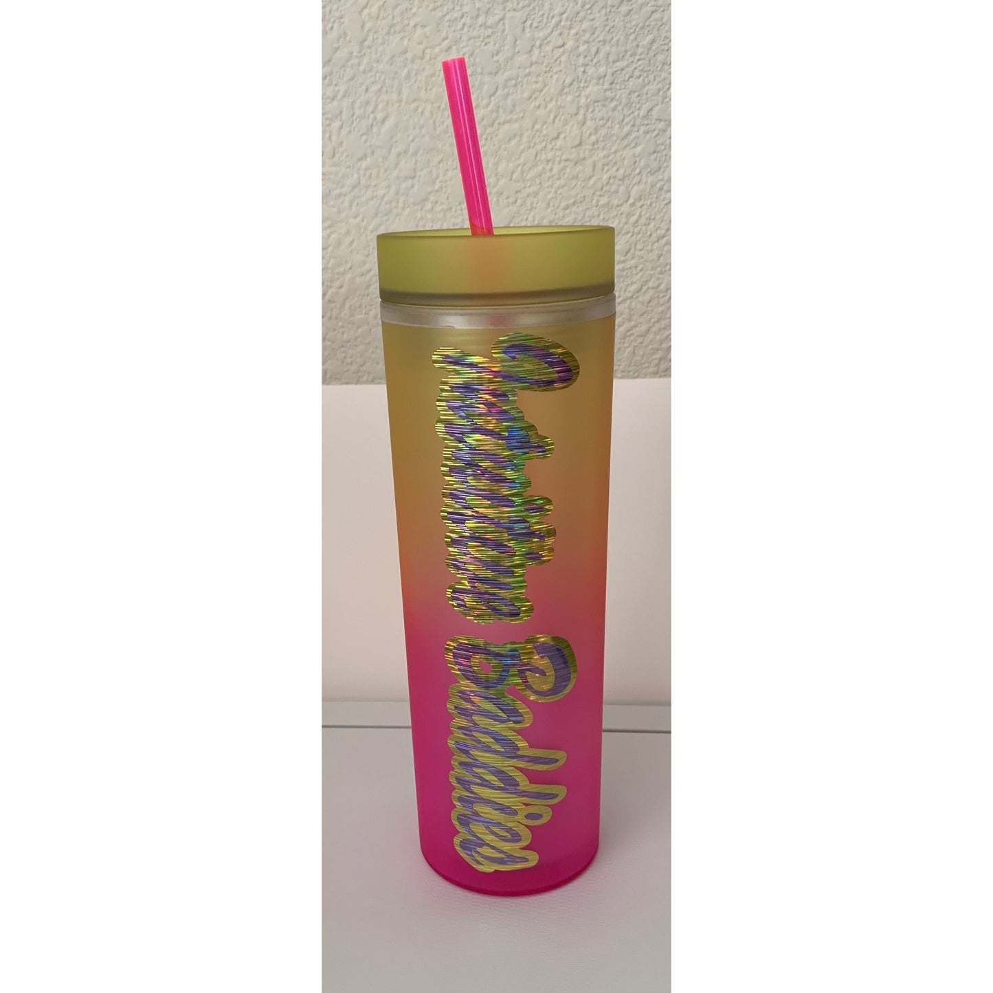 20 oz plastic tumbler-customized